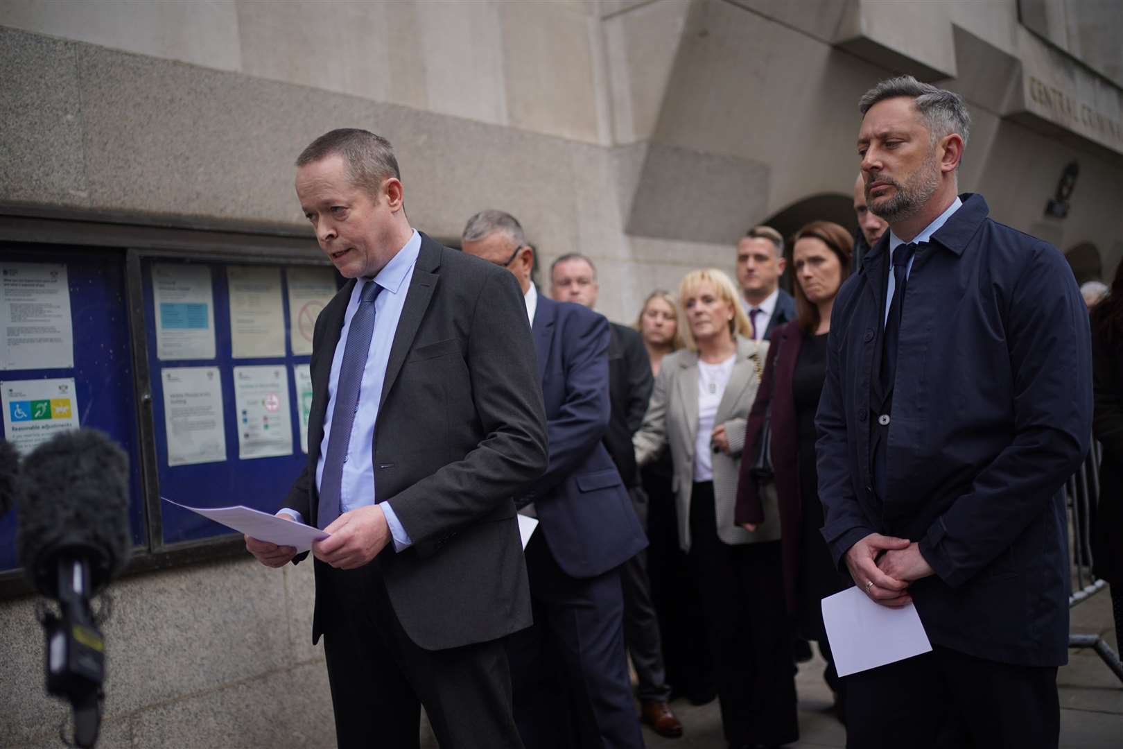Andrew Wails the brother of Reading terror attack victim Dr David Wails, issues a statement (Yui Mok/PA)