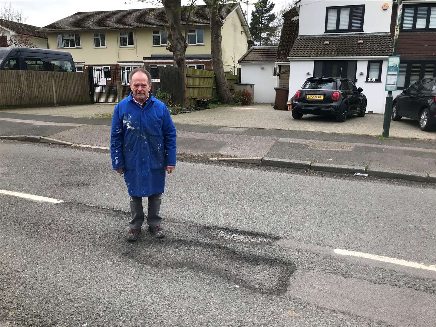 Hempstead Road resident Michael Kearsey-Lawson is surprised the street hasn't been earmarked for repairs