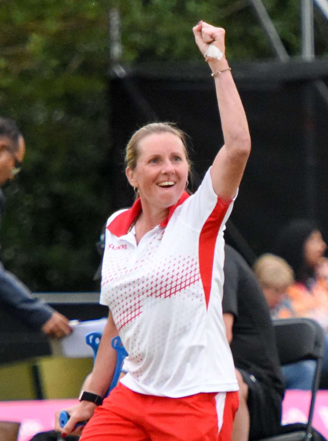 Dartford's Michelle White is all smiles at the Commonwealth Games. Picture: Team England