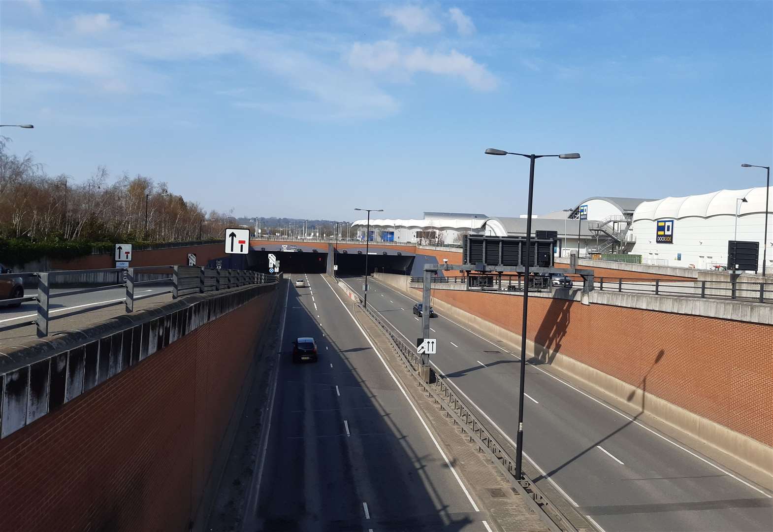 Medway Tunnel Blocked Due To Three Car Crash