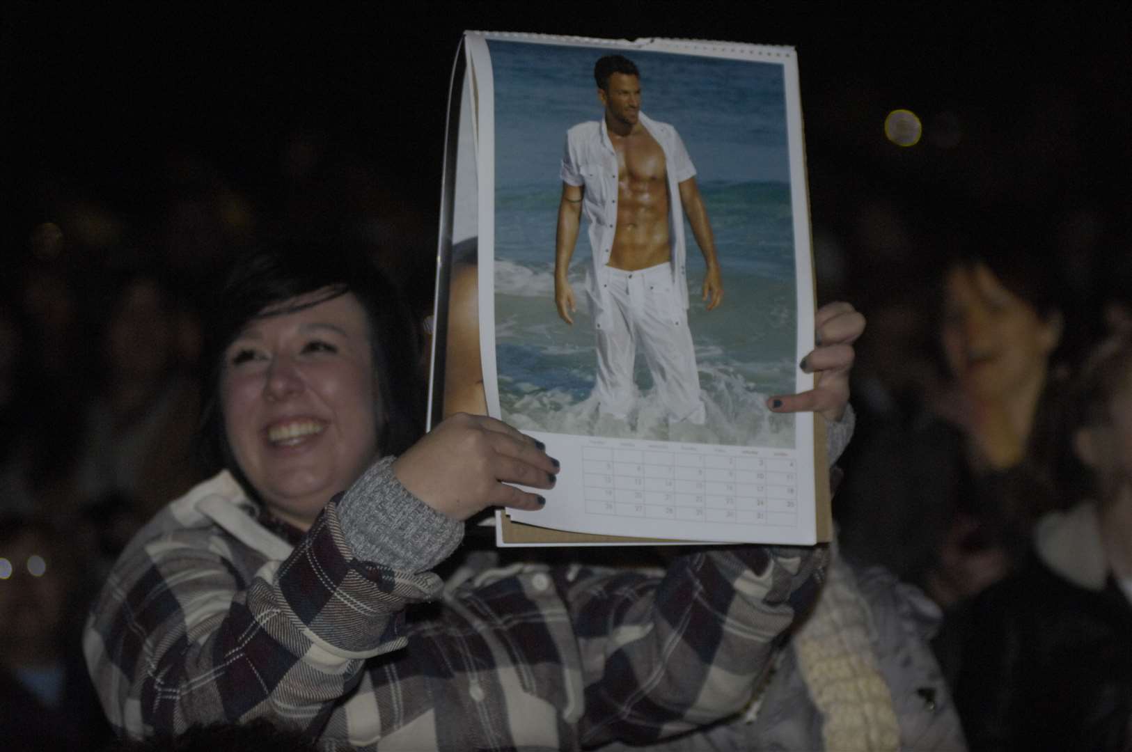 Fans were excited to see Peter Andre at the site in 2011