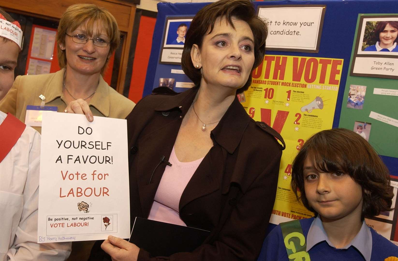 Now: Cherie Blair enjoyed a glittering career in law