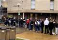 Voters braved the rain to cast their ballots