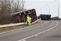 Lorries blown over and buildings collapse as Eunice batters Kent