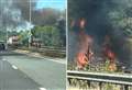 Lorry fire shuts A2 in both directions