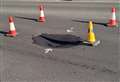 Patched-up high street pothole becomes 'rapidly growing' sinkhole