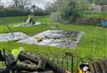 Play area climbing frame removed after safety inspection