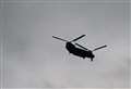 Chinook 'roars' over Kent countryside