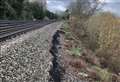 Train chaos caused by landslip to continue into next week