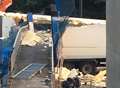 Pictures show aftermath of motorway bridge collapse