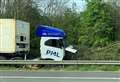 Drivers stuck in M20 delays after lorry crashes into trees