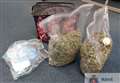 Shopping bag full of cannabis seized