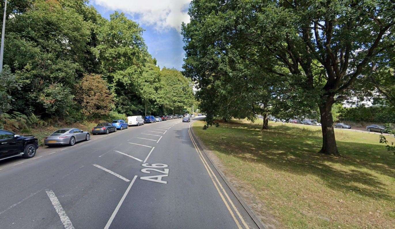 The bag allegedly fell from the car in London Road, Tunbridge Wells. Picture: Google Maps