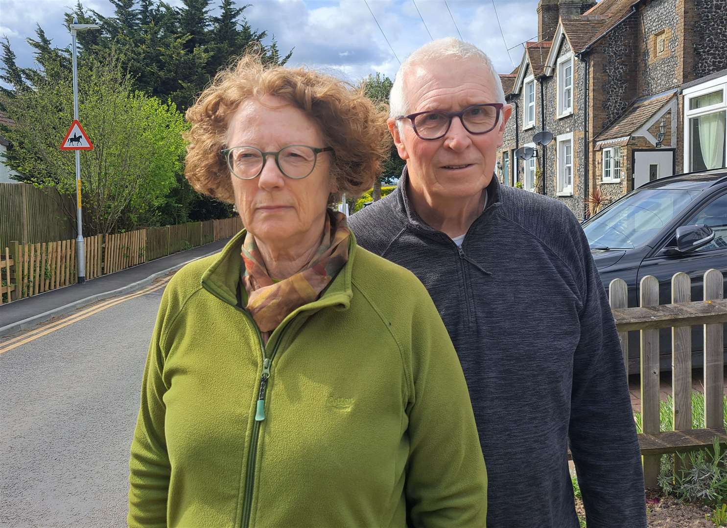 Lynn and Peter French live close to the development at Cross Road