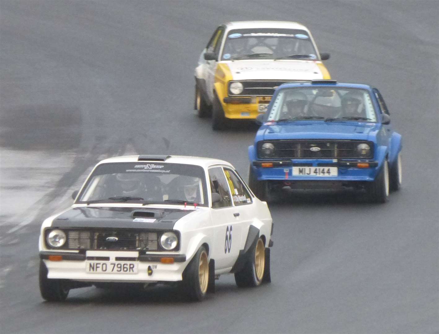 The event attracted 77 competitors, including a number of Ford Escort Mk2s. Picture: Vic Wright