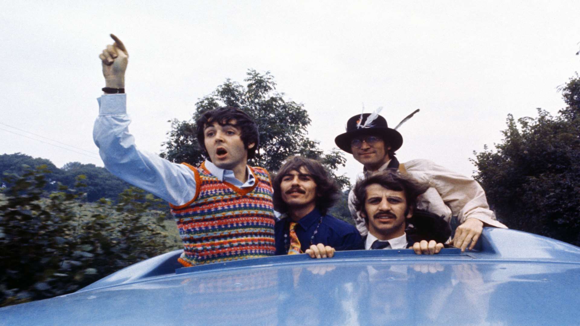 Some of The Beatles film Magical Mystery Tour was shot in the West Malling area