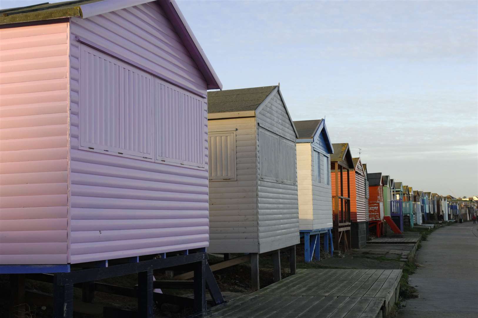 Beach huts in Whitstable are among those most photographed in the UK
