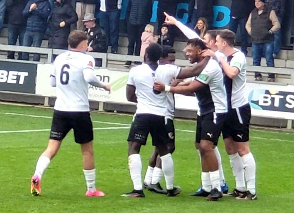 Dartford boss Ady Pennock is hoping the smiles will return in the final game of the season this weekend. Picture: Mike Lance