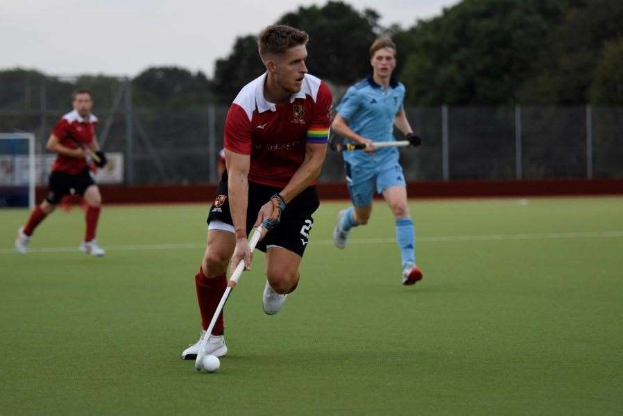 Nick Bandurak was one of four Holcombe players to help Great Britain seal their Paris 2024 qualification Picture: Theresa Field