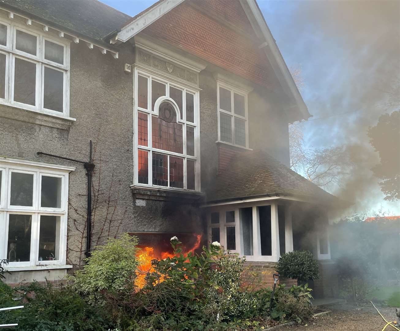 The family home in Saltwood was destroyed in a fire last Wednesday. All pictures courtesy of the Sercombe family and Charlotte Barcham