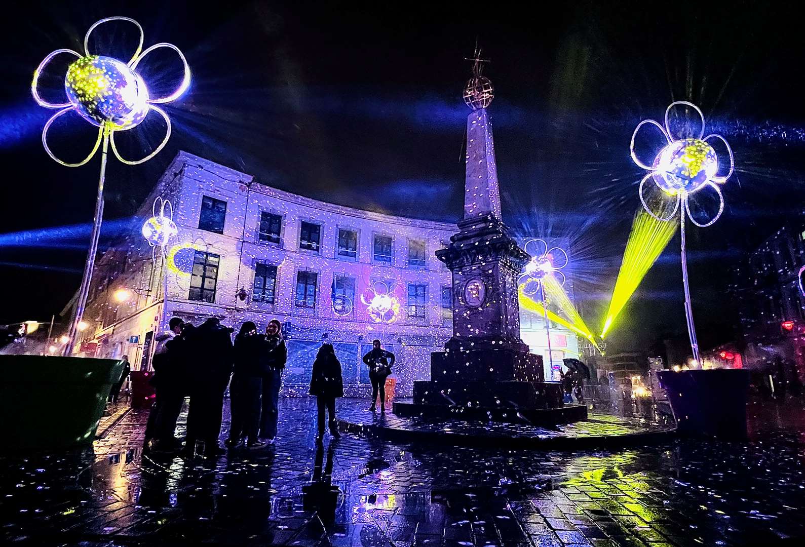 The city of Mons has been illuminated this winter for a brand new light festival. Picture: Barry Goodwin