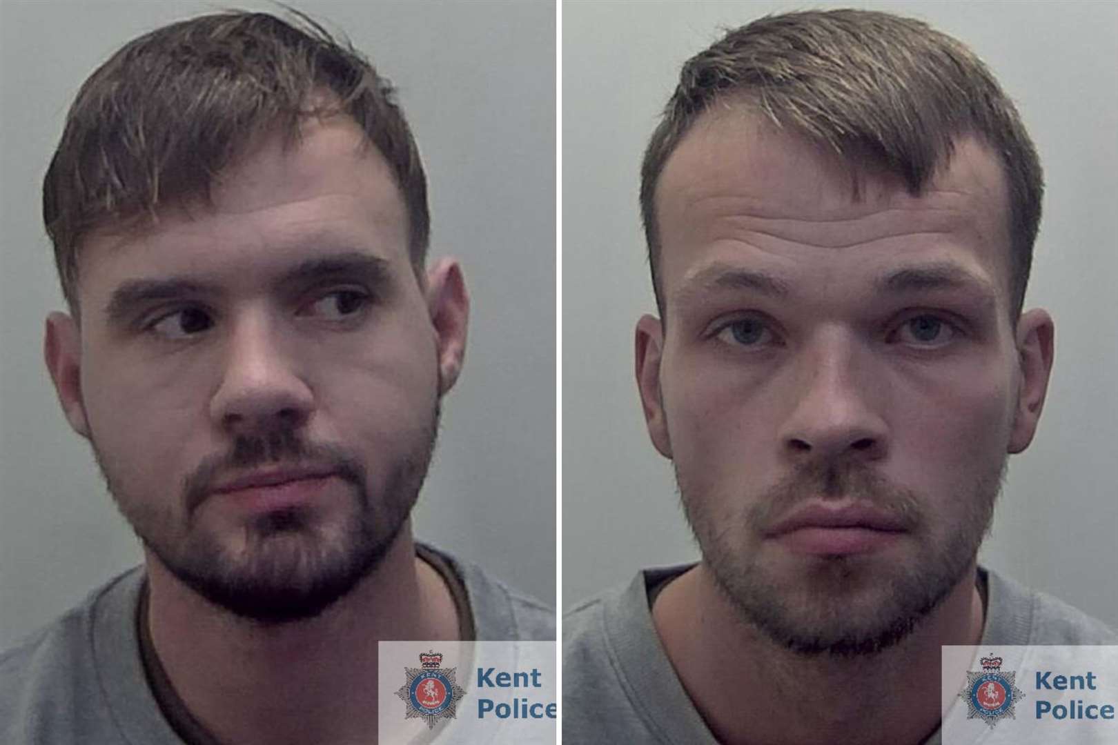 Stephen Baillie and Taylor Houston were jailed for carrying out the burglary spree. Picture: Kent Police