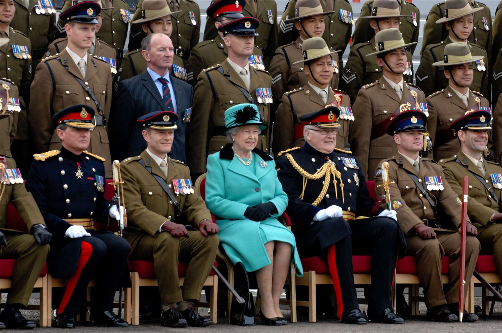 The Queen visits Invicta Park Barracks, Maidstone.Picture: Matthew Walker (7504901)