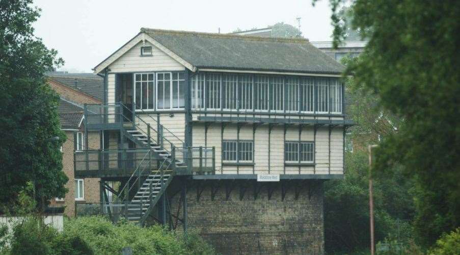 The Maidstone West Signal Box - fully restored since its brush with death during the war. Picture: Network Rail