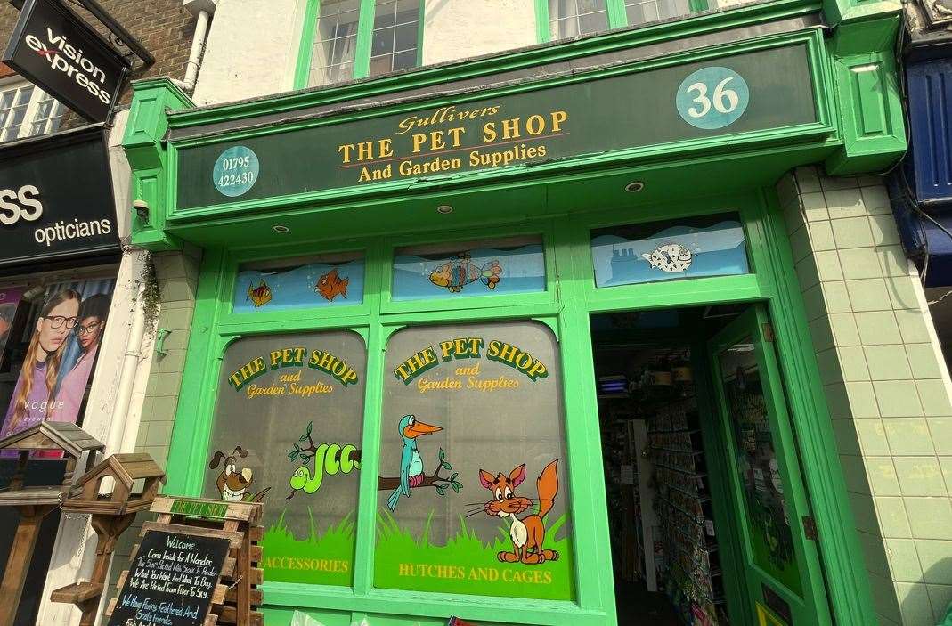 The Pet Shop at 36 Sittingbourne High Street