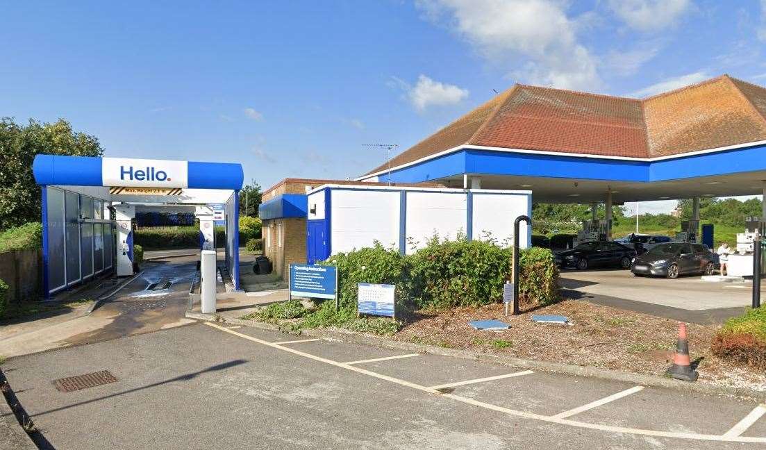 The incident happened at the Tesco car wash in Sheerness. Picture: Google Street View