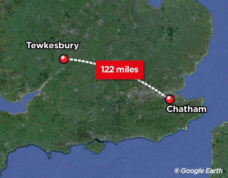 The constituency of Tewkesbury is 122 miles away from Cllr Animashaun's ward