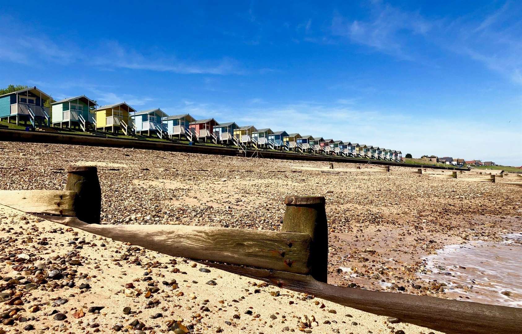 Minster's beach huts. Picture: Mark Whitton