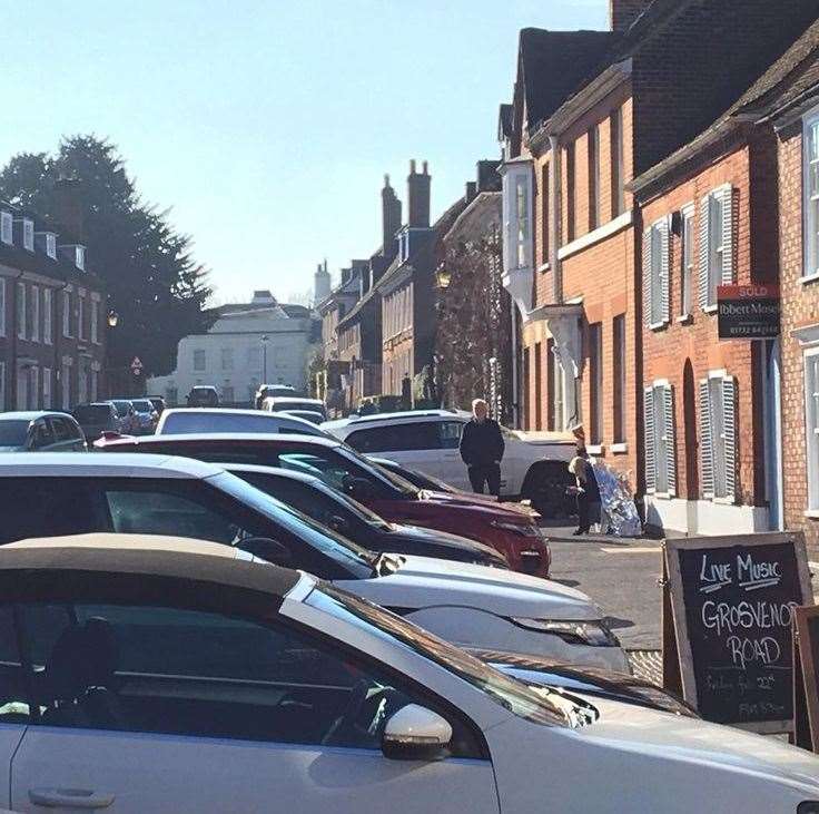 Parking in West Malling High Street is currently free
