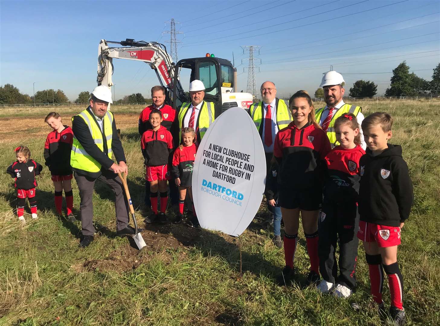 Work has started on the club, Dartford Valley Rugby Club members, with council bosses