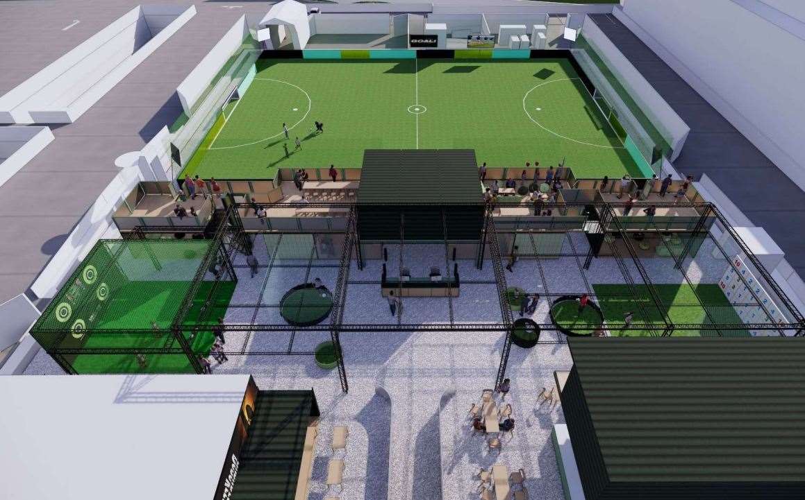 There will also be a food and drink area, spectator gallery and retail space. Picture: Hollaway Architects
