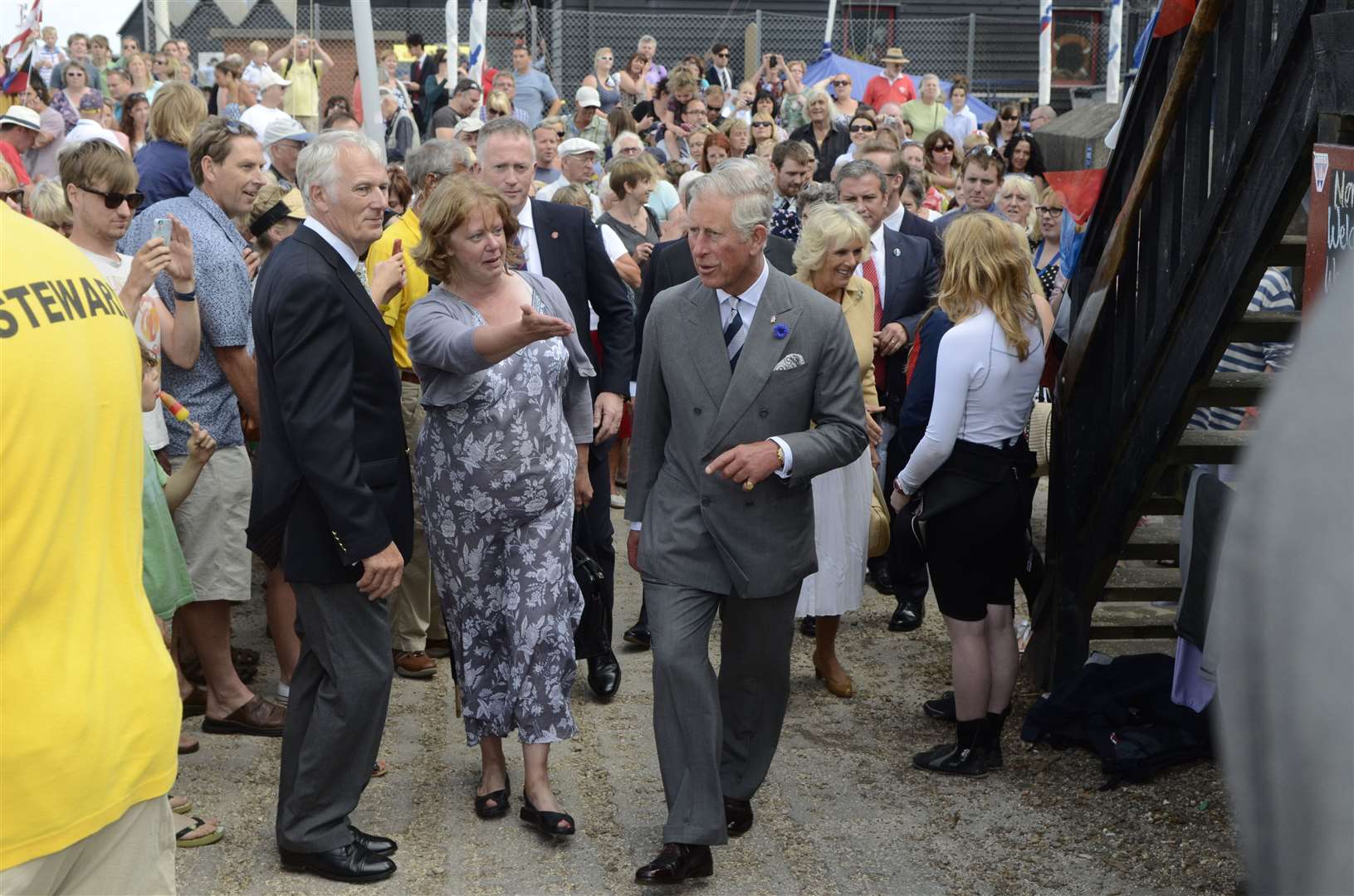 Prince Charles and the Duchess of Cornwall visiting Whitstable Oyster FestivalPicture: Gary BrowneKMG/Royal Rota FM2721766 (7504795)
