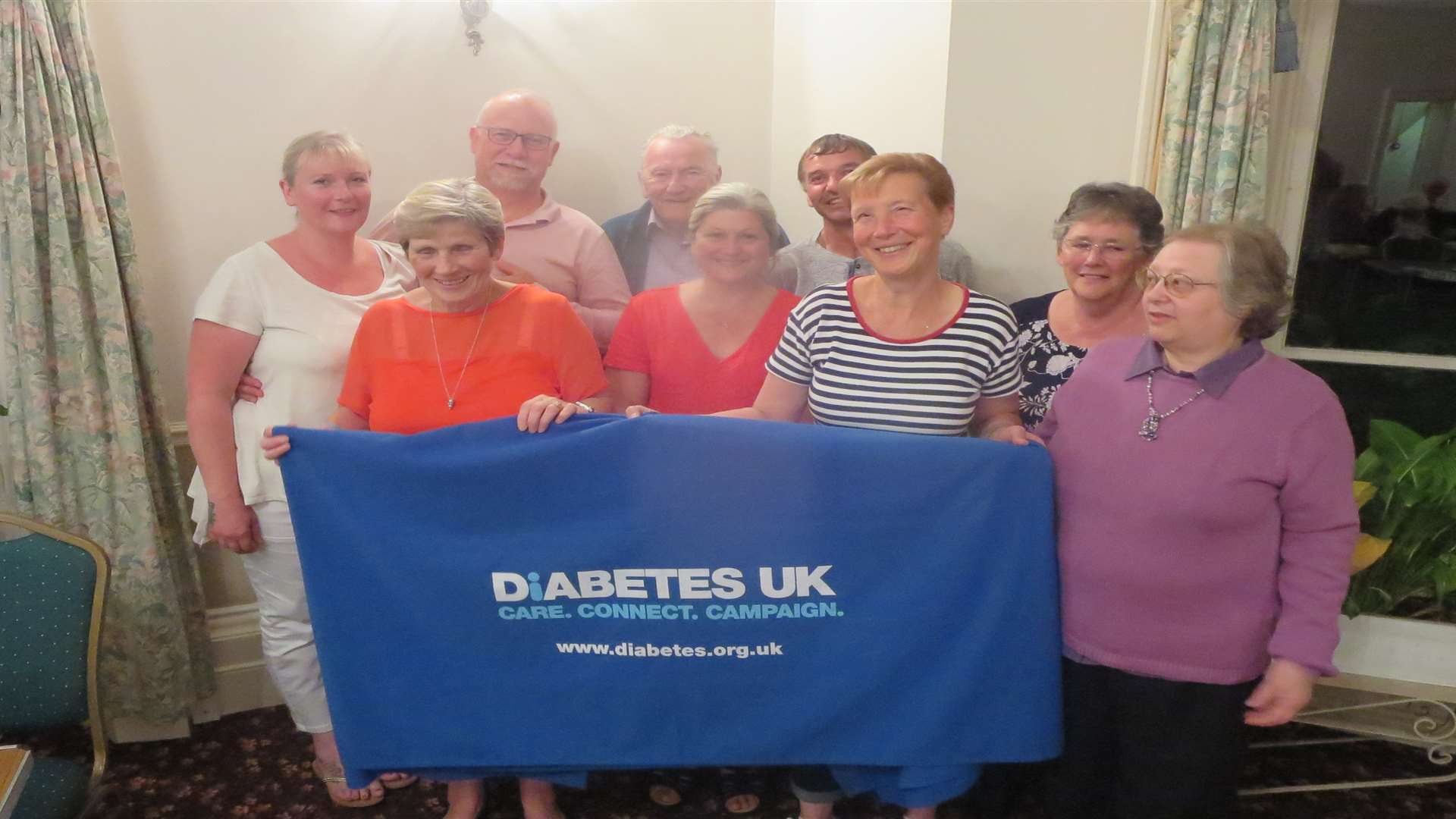 Eileen Docherty, front left, with members of the Thanet Diabetes UK group