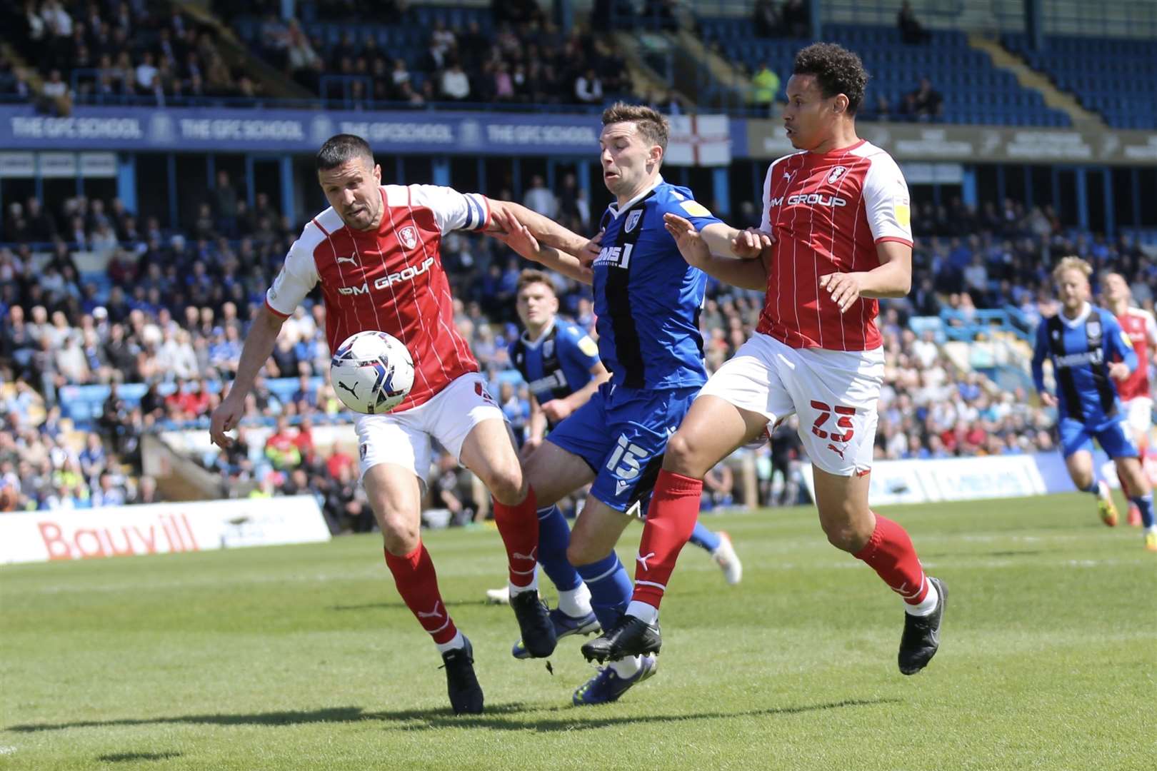 Gillingham battle Rotherham in vain, losing 2-0 to drop into League 2