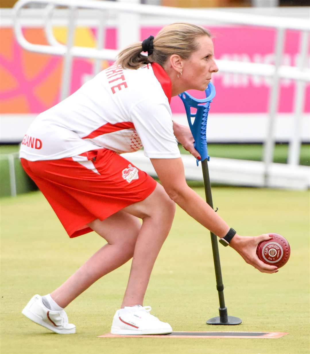 Dartford's Michelle White in para pairs action. Picture: Team England
