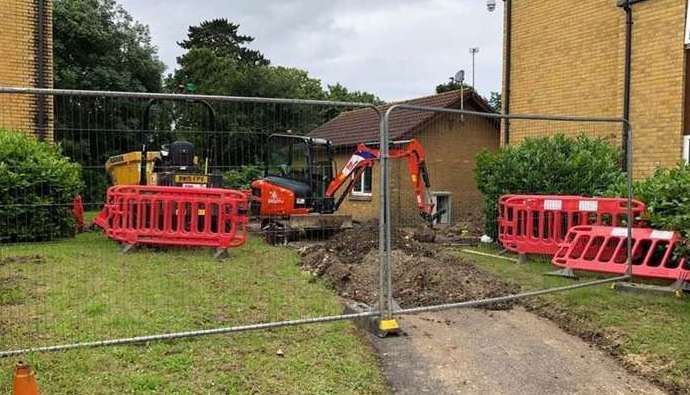 Demolition work started in 2021 for the ward at Darent Valley Hospital. Picture: Dartford and Gravesham NHS Trust