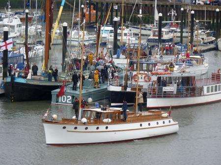 ships little dunkirk ride 70th anniversary again ramsgate harbour prepare leave