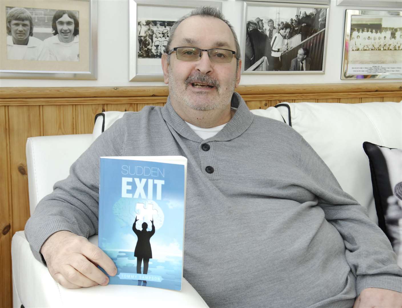 The book is Tommy Sampson’s second after his 2013 memoir 'Sudden Exit' which documented his life-changing stroke. Picture: Martin Apps