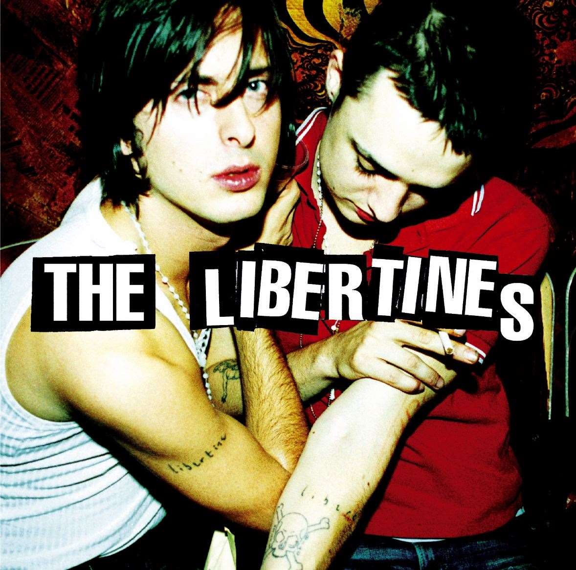 The Libertines album cover, which was shot by Roger Sargent at the Tap 'n' Tin