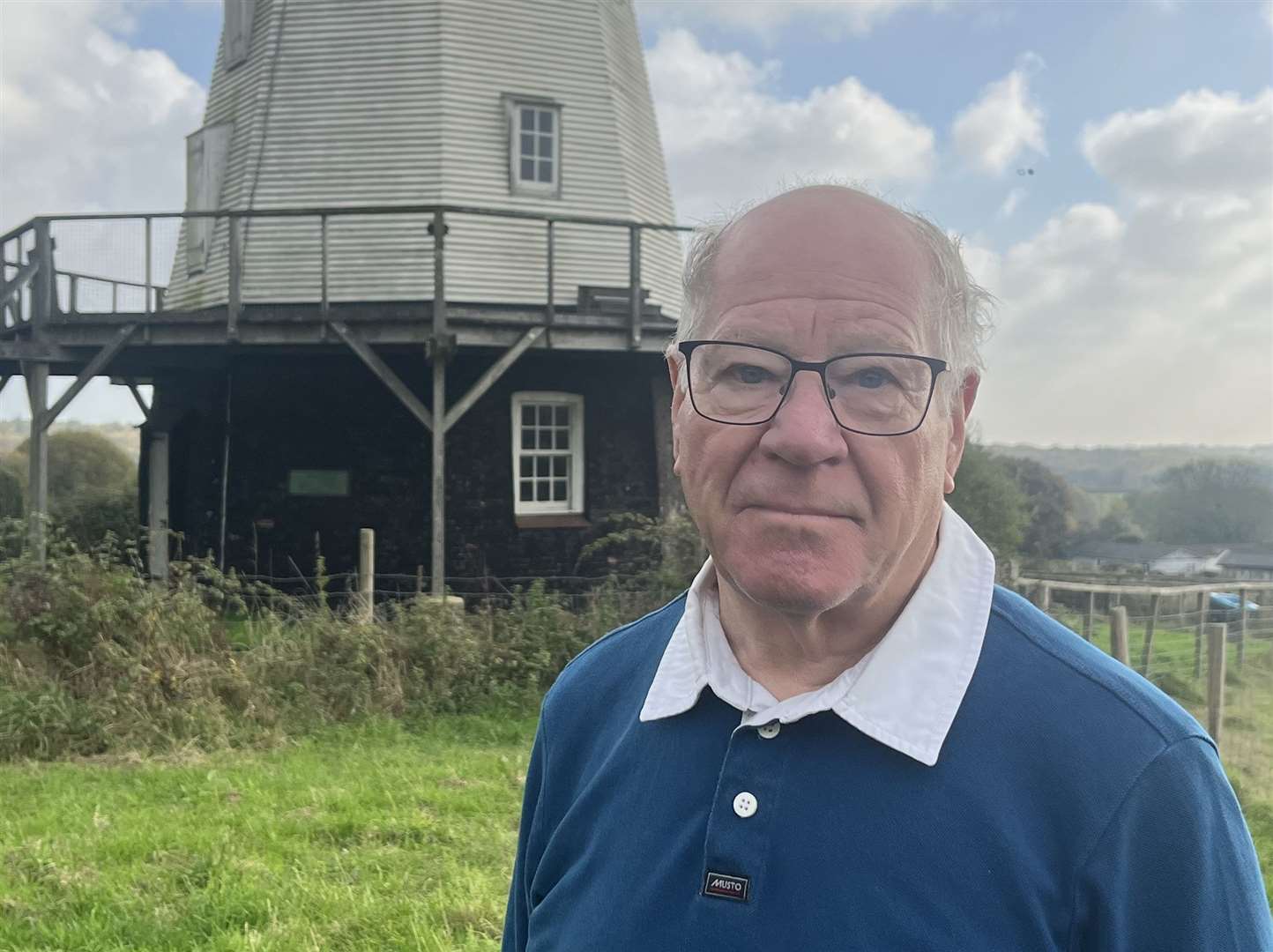 Mel Bailey, Friends of Woodchurch Windmill chairman, is concerned about the future of the village’s windmill