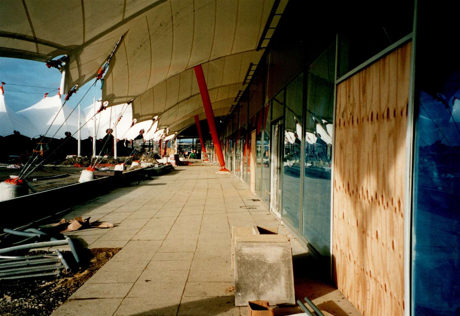 Construction work at the site before it opened in March 2000. Picture: Steve Salter