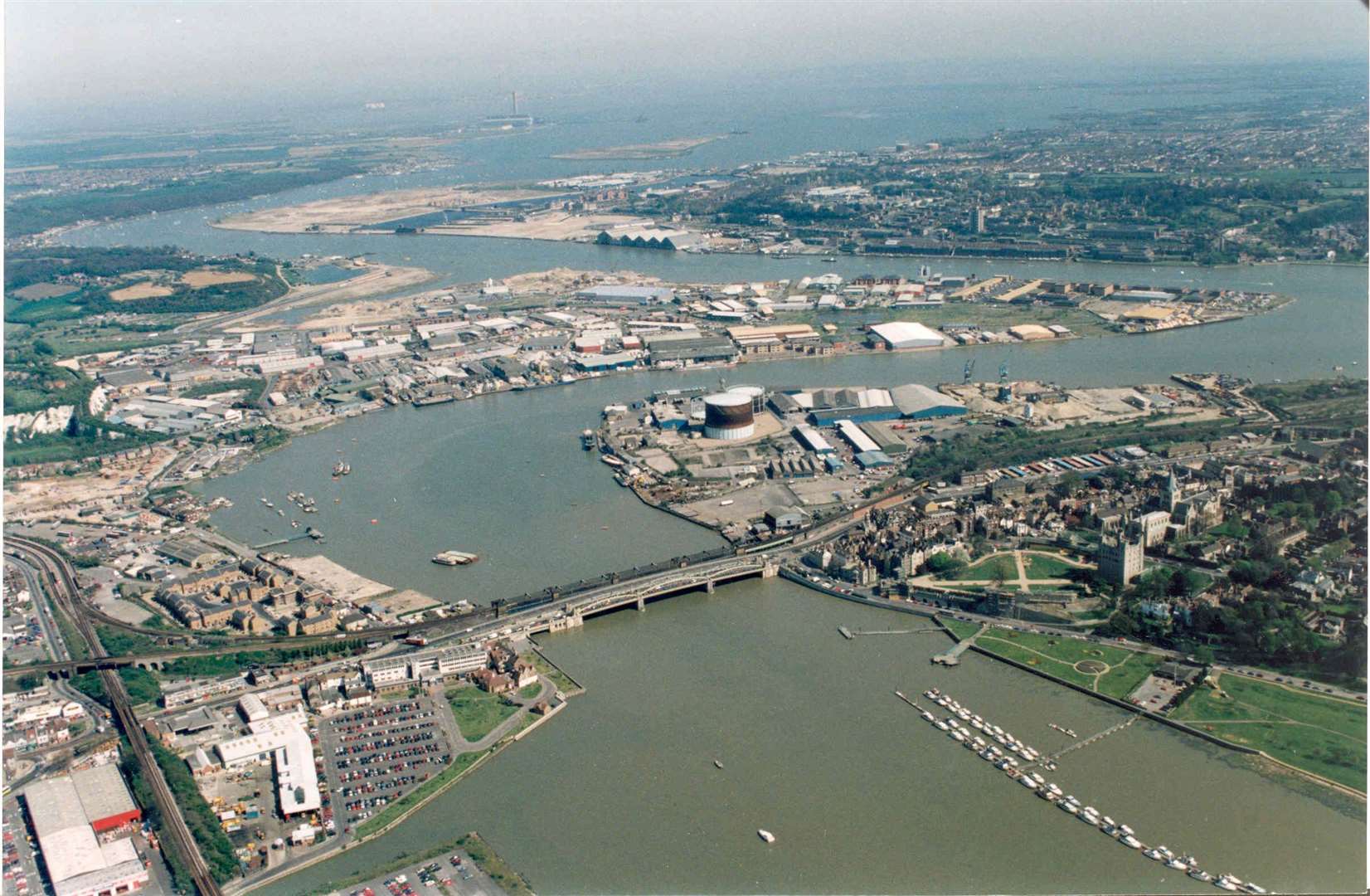 Rochester and the River Medway, 1997