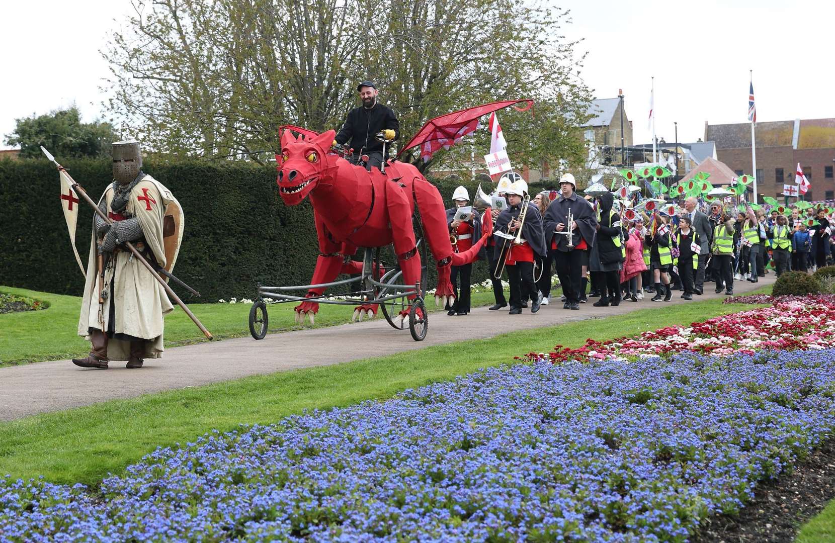 St George and the Dragon at last year's celebrations. Picture: Cohesion Plus
