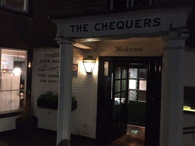 This was the view across the road from my parking space. The Chequers is only a few yards further down the road