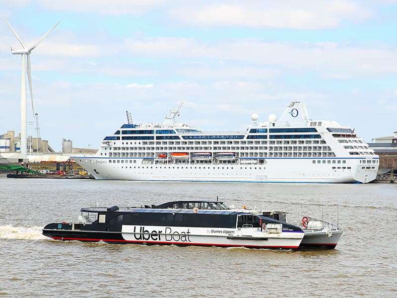 You can sail to Central London from Gravesend this half-term with Uber Boat. Picture: Gravesham council