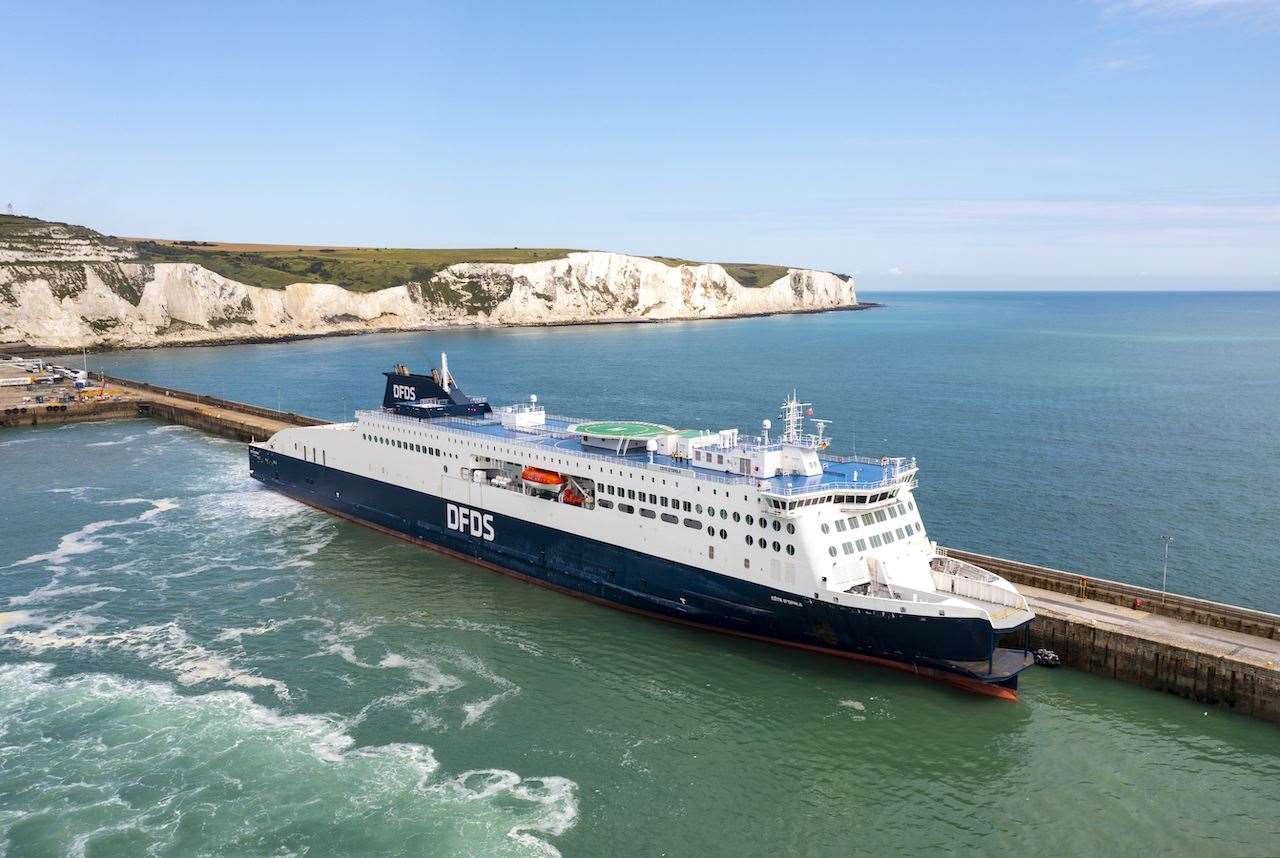 Dover passengers are being advised to make their way to DFDS check in booths
